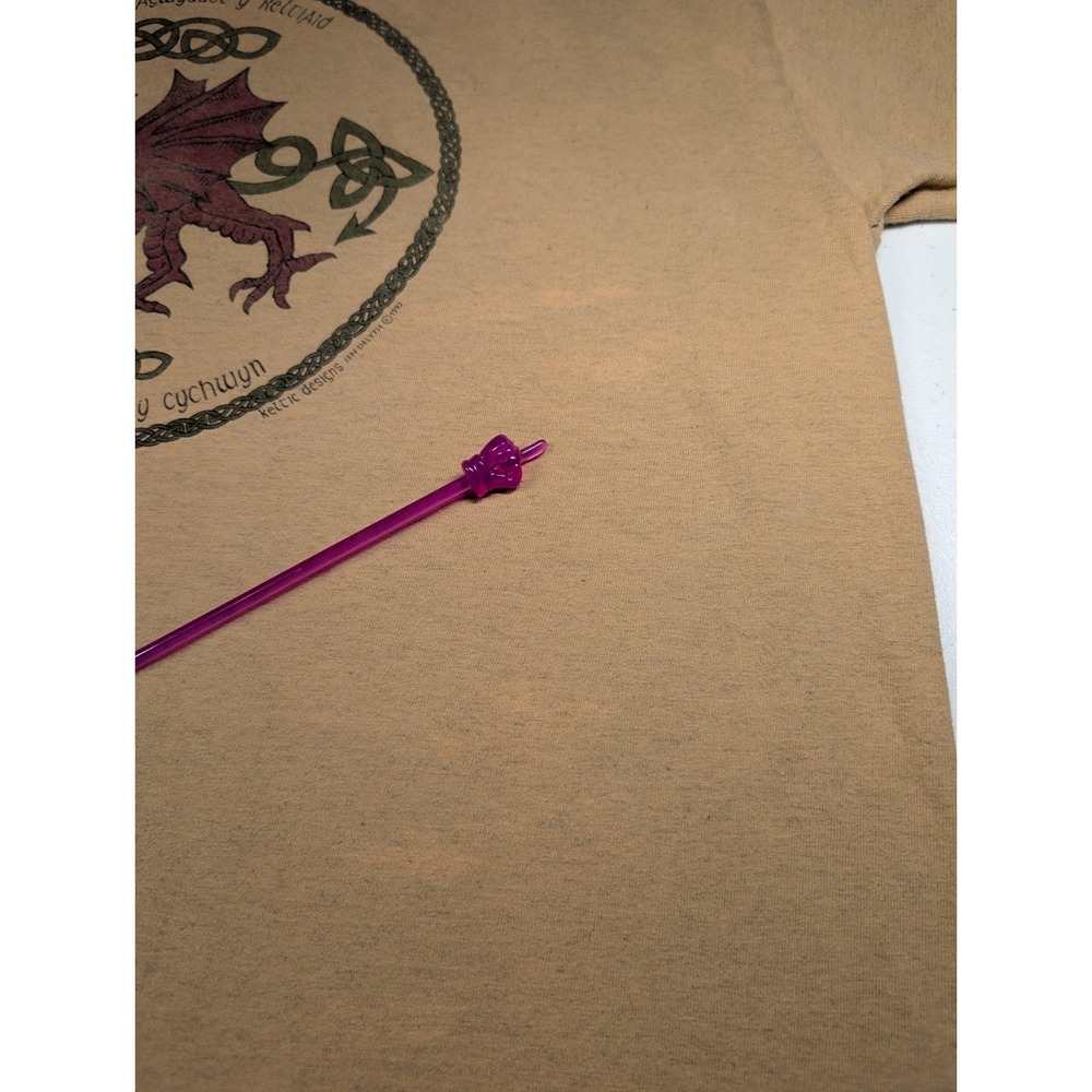 Vintage 1992 Keltic Designs Jen Delyth T Shirt XL Celtic Dragon Single Stitch - Picture 11 of 14